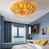 O'Moore Swan Feather Round Ceiling Light