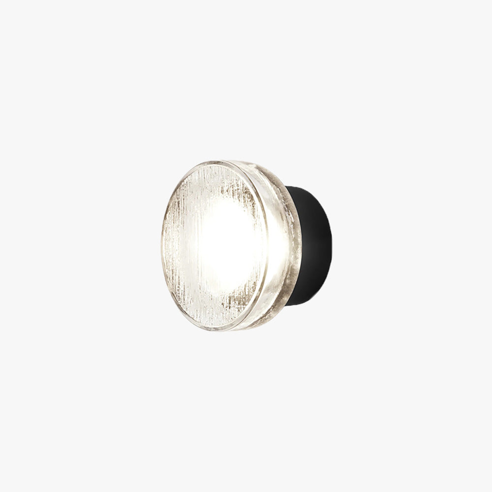 Ray Modern Mini Bubble Metal/Glass Outdoor Wall Lamp, Transparent