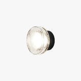 Ray Modern Mini Bubble Metal/Glass Outdoor Wall Lamp, Transparent