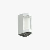 Marve Nordic Up Down Outdoor Wall Lamp, White/Black