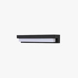 Ray Minimalist Solar Linear Outdoor Wall Lamp, Black