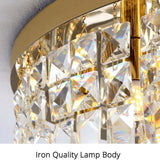 Kristy Luxury Flush Mount Metal/Crystal Ceiling Light