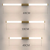 Moren Minimalist Linear Metal Wall Lamp, Gold