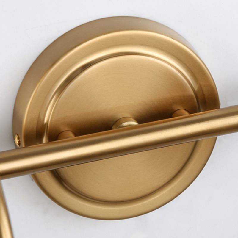 Tiffany Vintage Round Arc Vanity Wall Lamp, Gold, Bedroom