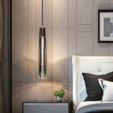 June Brass Designer Glass Pendant Lamp Smoky