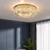 Kristy Luxury Flush Mount Metal/Crystal Ceiling Light