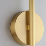 Fauro Modern Linear Metal&Silica Gel Wall Mount Lamps, Gold