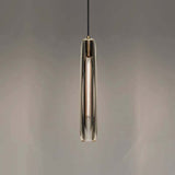 June Brass Designer Glass Pendant Lamp Smoky