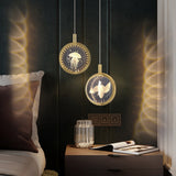 Kristy Morden Spherical Metal Pendant Light, Gold