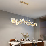 Olivia  Modern Art Deco Metal & Ceramic Chandelier, Gold