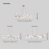 Olivia  Modern Art Deco Metal & Ceramic Chandelier, Gold