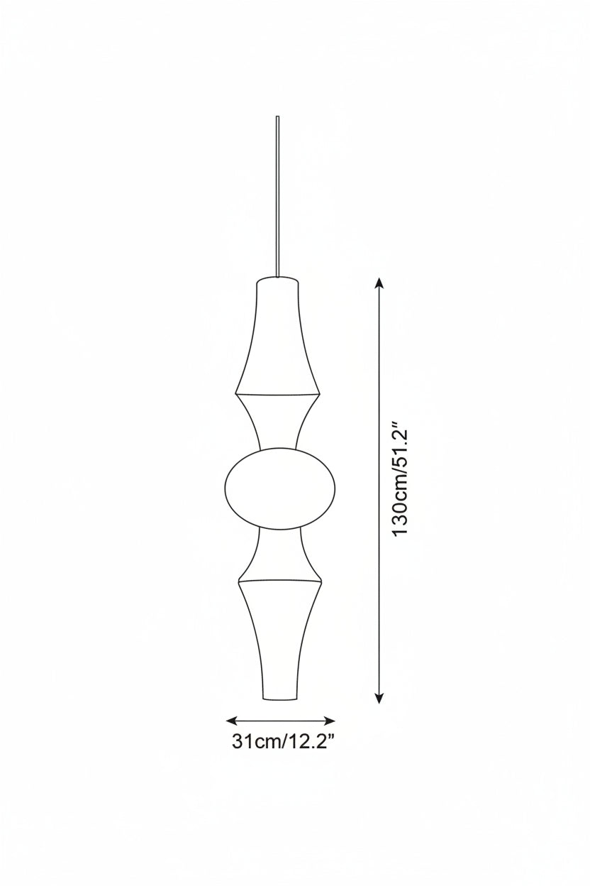 Zyora Sculptural Paper Pendant Lamp