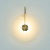 Kristy Alabaster LED Wall Lamp Round Iconic Circular