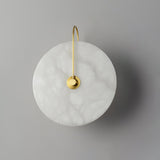 Kristy Alabaster LED Wall Lamp Round Iconic Circular