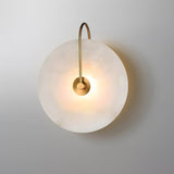 Kristy Alabaster LED Wall Lamp Round Iconic Circular