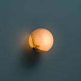 Lynq Alabaster Mini Orb Wall Lamp