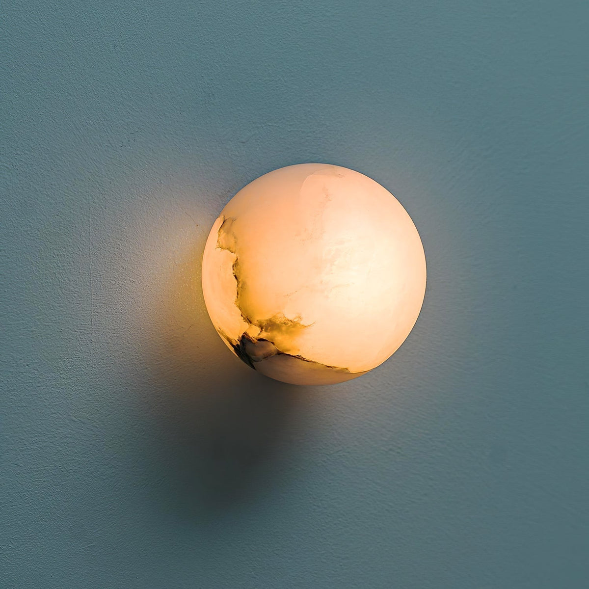 Lynq Alabaster Mini Orb Wall Lamp