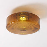 June  Amber Glass  Ceiling Light