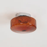 June  Amber Glass  Ceiling Light