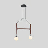 Terra Chandelier Geometric Wood