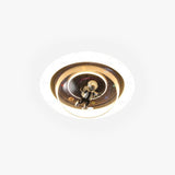 Aria Cosmic Astronaut & Galaxy Motif Flush Mount Ceiling Light