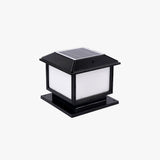 Ray Vintage Rectangle Metal Outdoor Solar Lamps, Black/Bronze