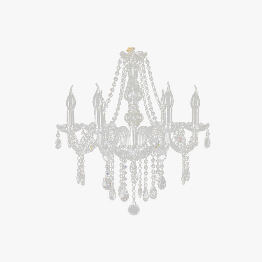 Silva Luxury Candlestick Clear Crystal Chandelier