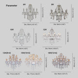 Silva Luxury Candlestick Clear Crystal Chandelier