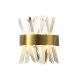 Kristy Luxury Gold Crystal Bedroom Bedside Wall Lamp