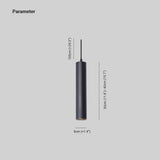 Yore Modern Cylinder Shape Linear Pendant Light Black Metal