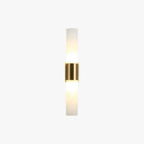 Arisha Modern Double Headed Metal Glass Vanity Wall Lamp, Black/Gold