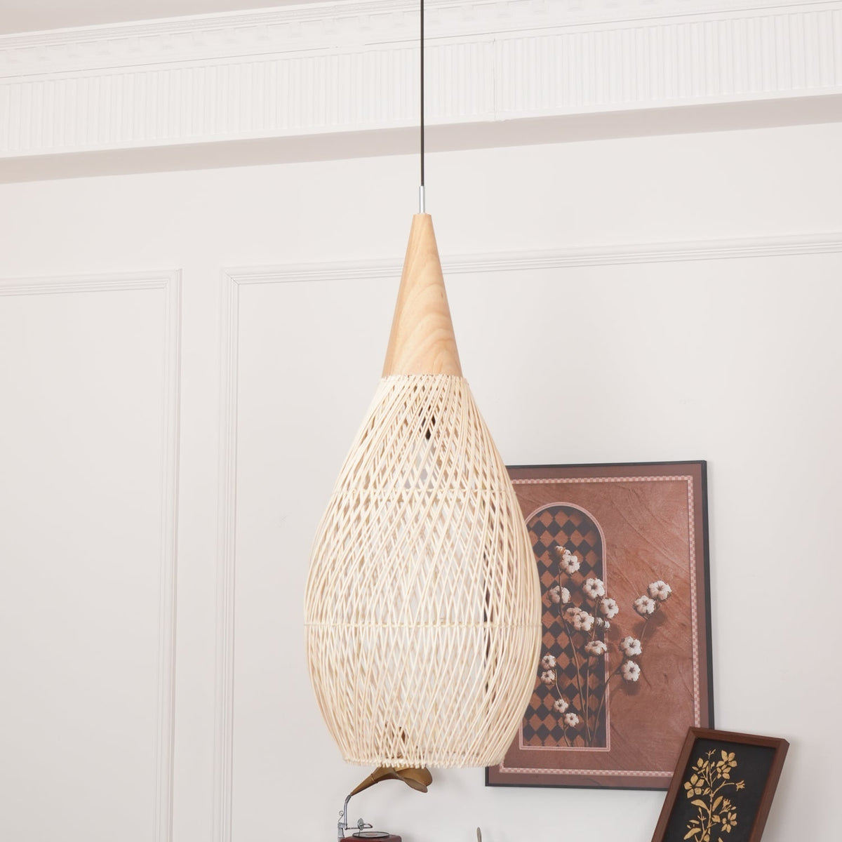 Evelyn Braided Rattan Livingroom Pendant Lamp