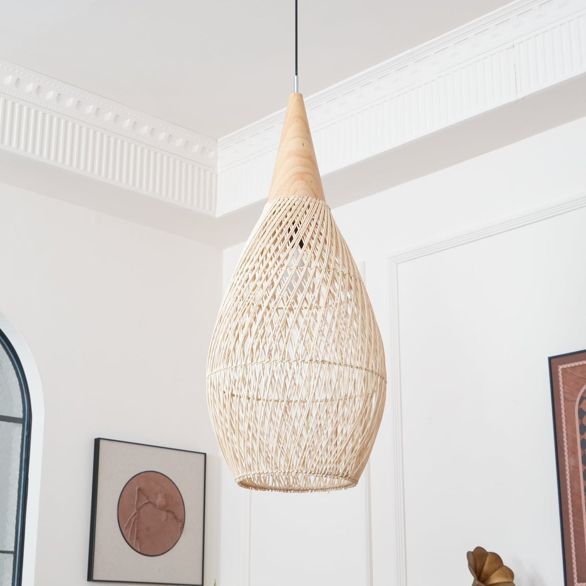 Evelyn Braided Rattan Livingroom Pendant Lamp