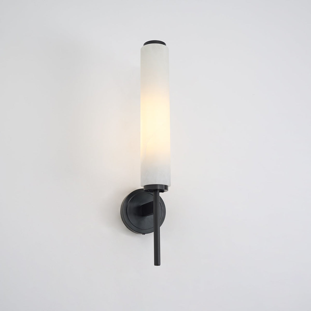 Jern Art Deco Alabaster Wall Lamp