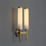 Jern Art Deco Alabaster Wall Lamp