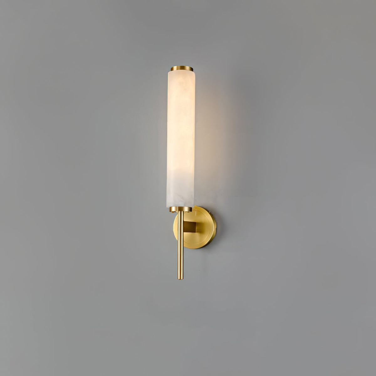 Jern Art Deco Alabaster Wall Lamp
