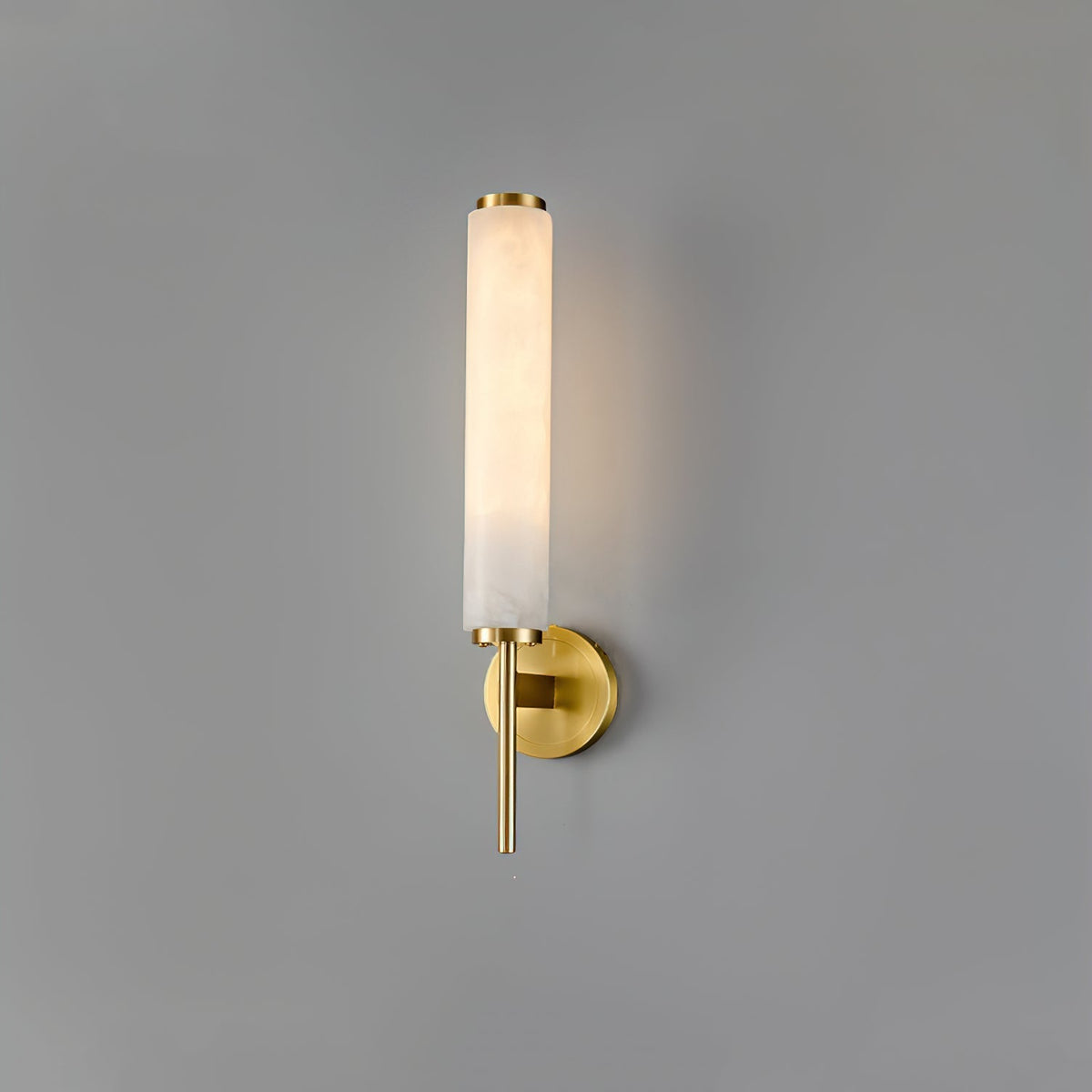 Jern Art Deco Alabaster Wall Lamp