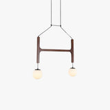 Terra Chandelier Geometric Wood