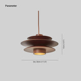 Axis Mid Century Walnut Pendant Light