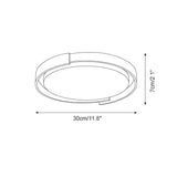 Juvio Minimalist Round Travertine Ceiling Light