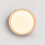 Juvio Minimalist Round Travertine Ceiling Light