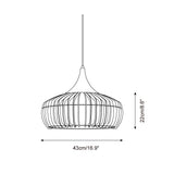 Zivora Natural Bamboo Rattan Pendant Light