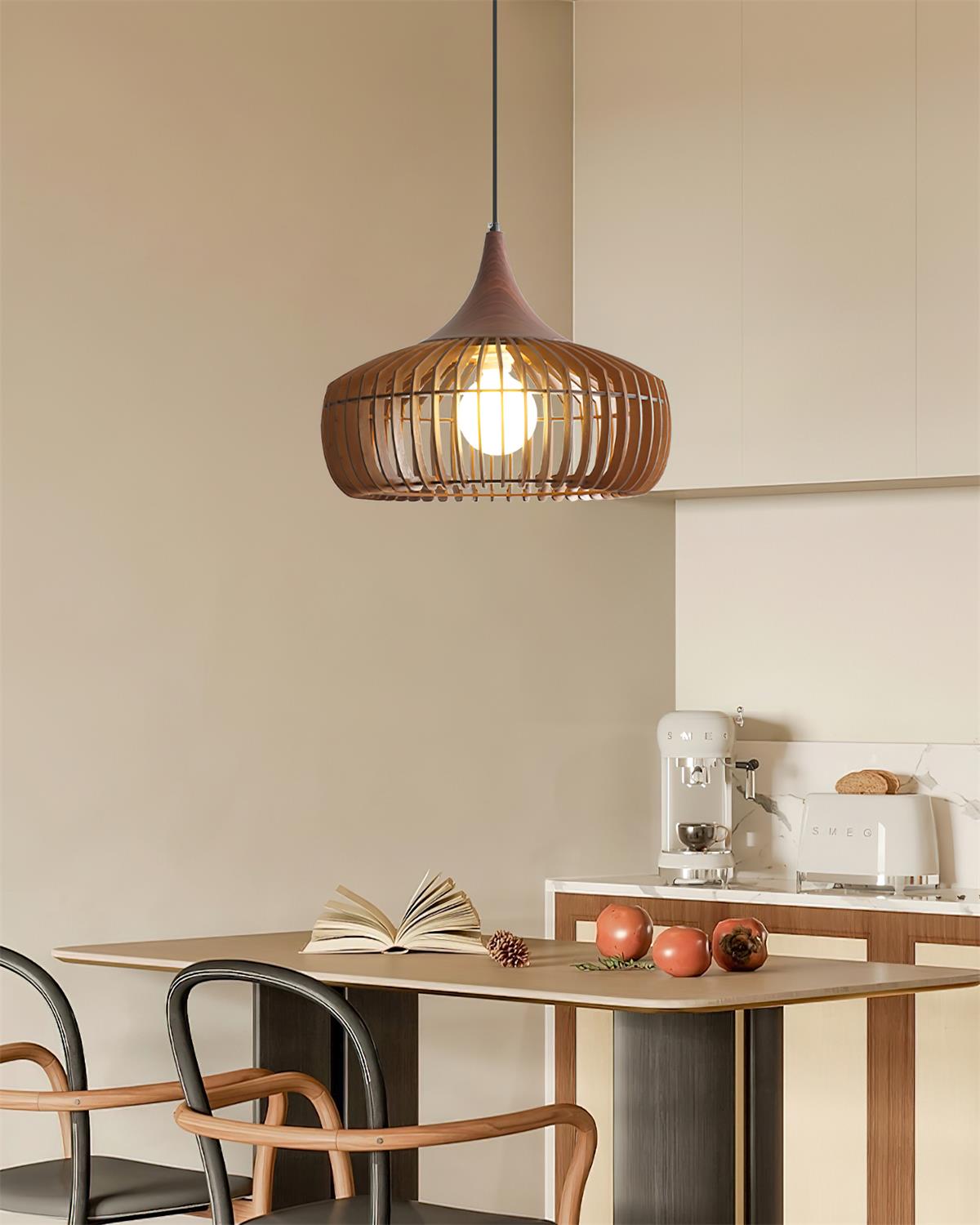 Zivora Natural Bamboo Rattan Pendant Light