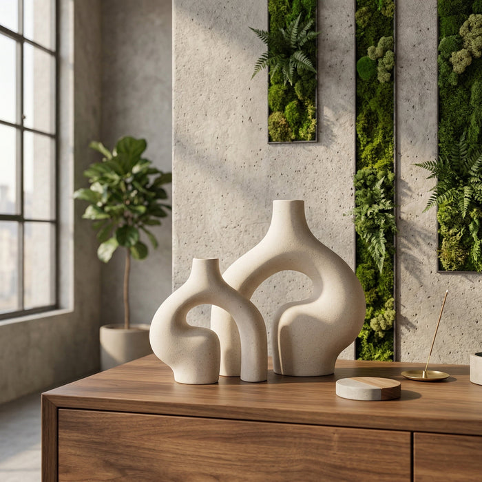 Abstract Arch Ceramic Vase