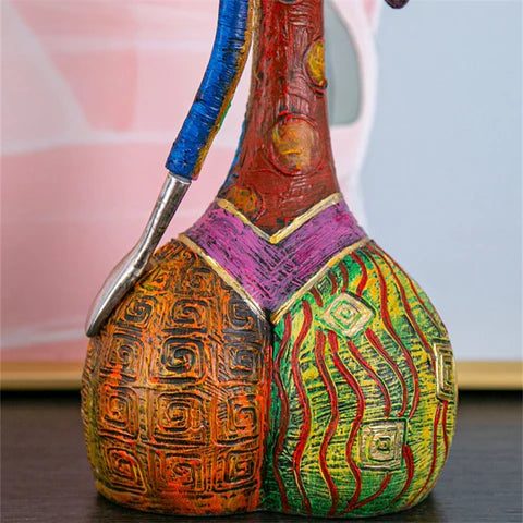 Abstract Yoga Woman Graffiti Sculpture