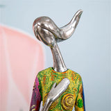 Abstract Yoga Woman Graffiti Sculpture