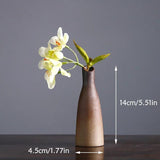 Earth-Tone Ceramic Bud Vase