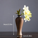 Earth-Tone Ceramic Bud Vase