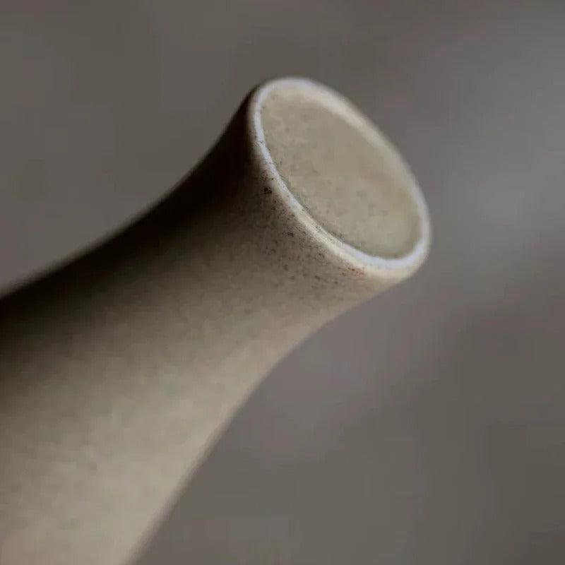Earth-Tone Ceramic Bud Vase