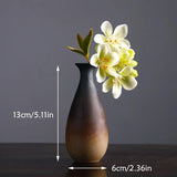 Earth-Tone Ceramic Bud Vase
